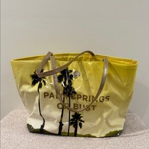 kate spade Yellow Palm Springs Tote with Metallic Handles